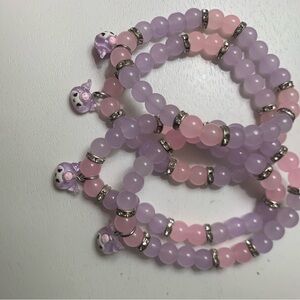 Kuromi Matching Beaded Bracelet Sets💜💗